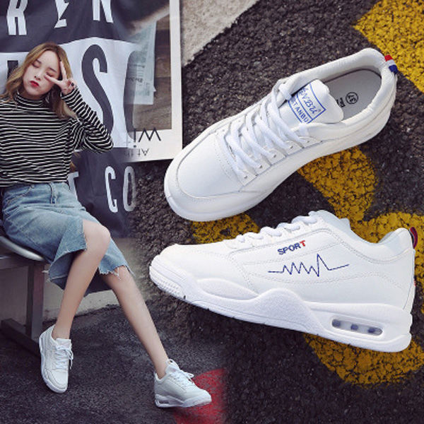 比高跟鞋清新时尚的小白鞋，9月刚上新，今秋穿出你的少女风