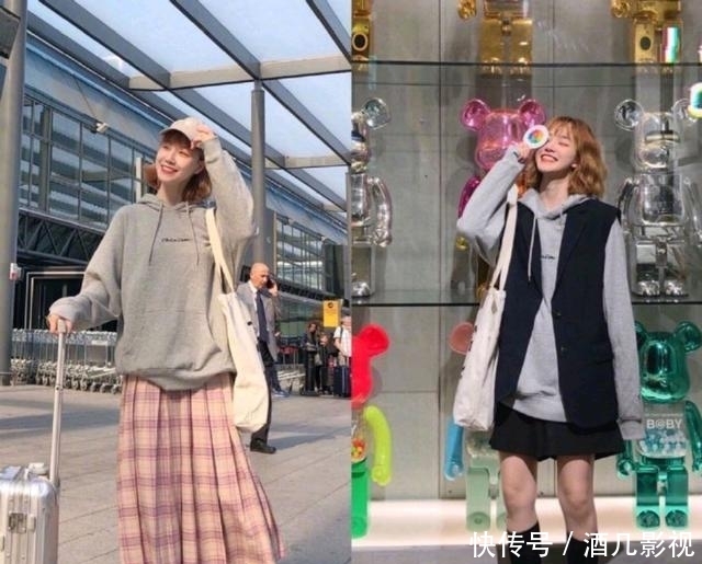  「半身裙」18套不重复的春天穿搭，甜美与帅气并存，做个迷人可爱的甜酷女孩