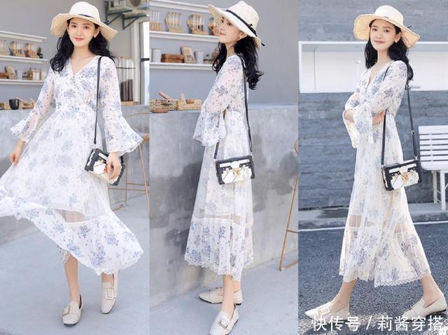 屁股大腿粗的女生很适合穿这4条A字连衣裙,真的非常显瘦!