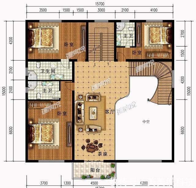  「平面布局图」江西农村35万建别墅，广东60万，福建100万，你觉得哪栋更值？