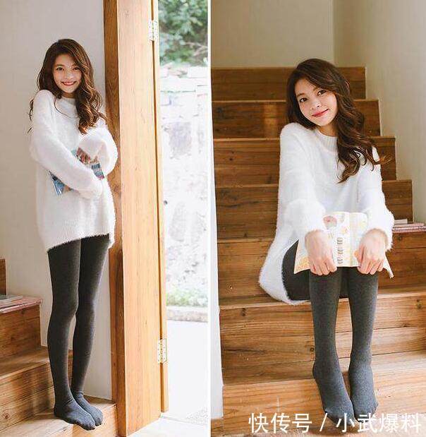 舒适养眼的打底裤美女，展现优美身姿，女人味十足！