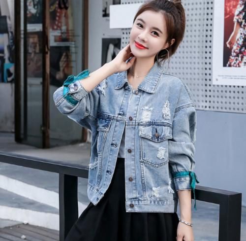  妹裙■建议大家：牛仔外套下面尽量别配裤子，试试“萌妹裙”，秒变校花！