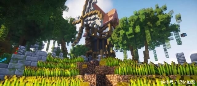 《我的世界》大神利用环境造别墅 看完我默默拆了自己的火柴盒