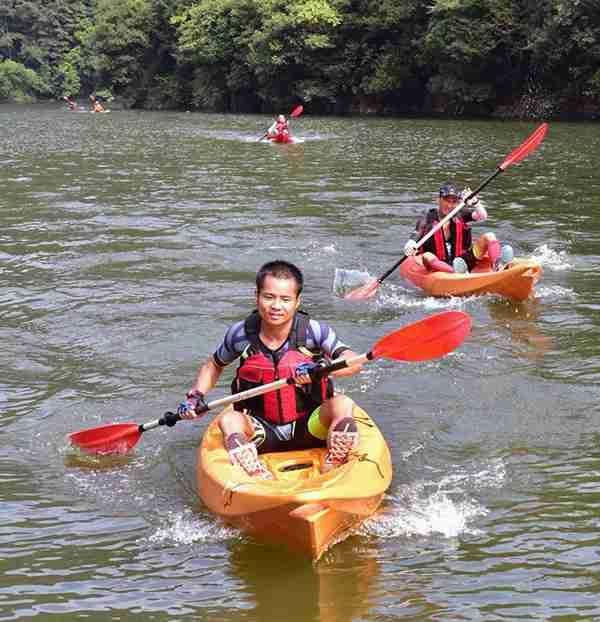 2018黎平百里侗寨国际划骑跑铁人三项公开赛开赛