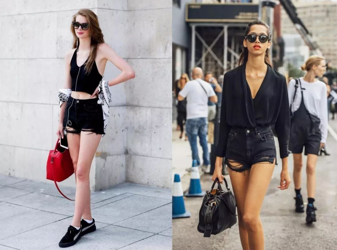 选对了才知道，牛仔短裤真的可以穿出长腿、小蛮腰！