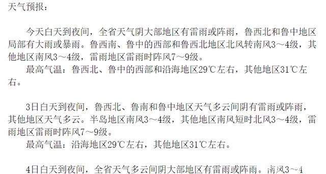  [地市]今天降雨覆盖山东全省 青岛、烟台、潍坊等多地市将有大到