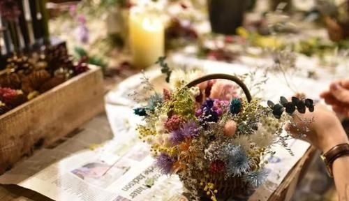 手工@DIY手工制作:用干花做的花艺作品,比鲜花还美!