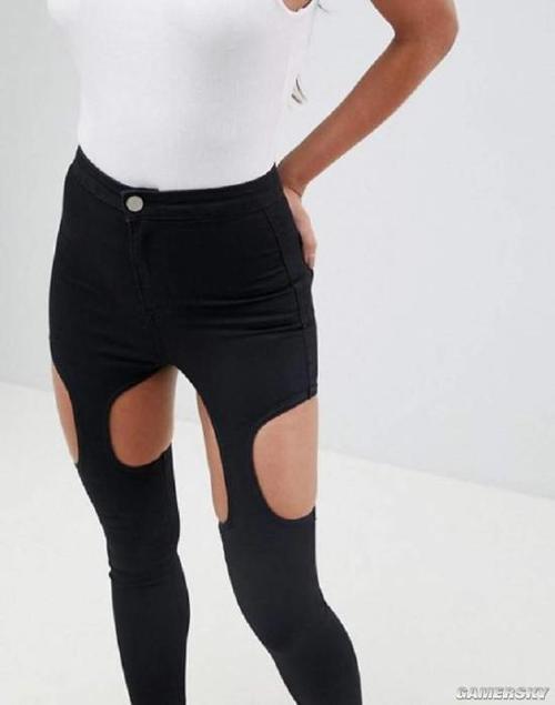 裤子也能露出绝对领域？国外时尚圈的奇葩破洞牛仔裤