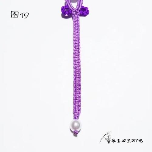  『亲手』这么好看又贵气的紫色手链，成本才几毛钱，有空一定要亲手编一条