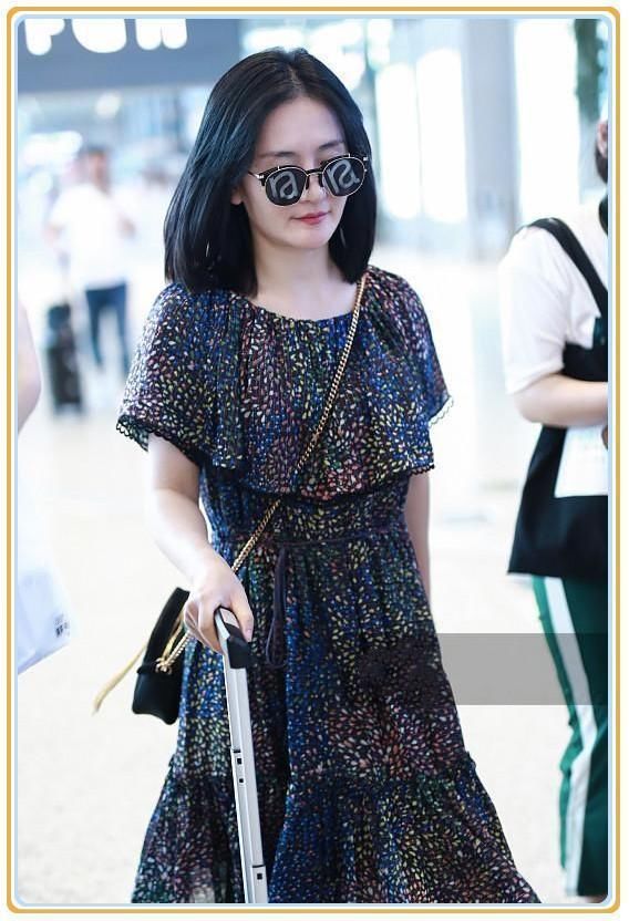 吴昕真把自己当一姐了？碎花裙竟套卫衣，网友：谢娜都不敢这么穿