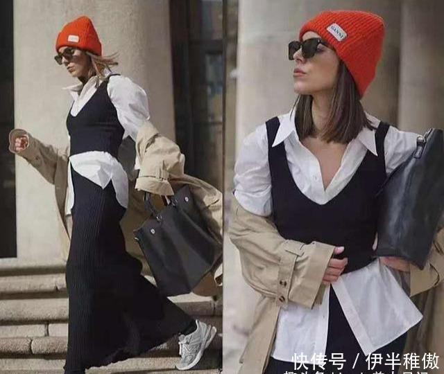  奶奶■春天有“奶奶背心”才完美啊，别说，它的通勤搭配不仅时髦还高级