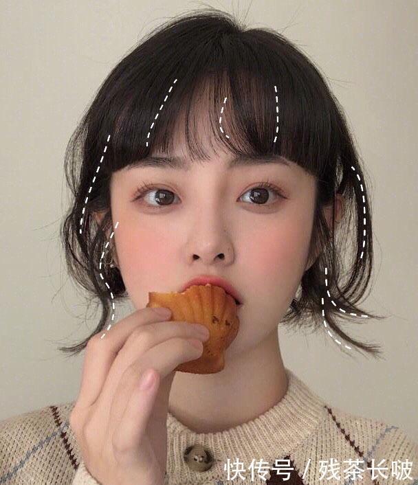 『万能』脸大的女生,试试这5款“万能刘海”发型,巨显脸小!