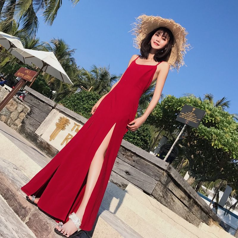 去海边还穿比基尼?真土!现在都穿这样的沙滩裙，仙气飘飘可美了