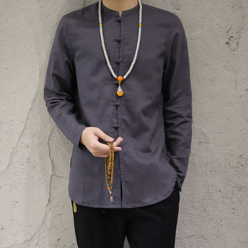 老公发誓再也不穿牛仔裤!穿今年流行的“亚麻衫”，忒年轻了