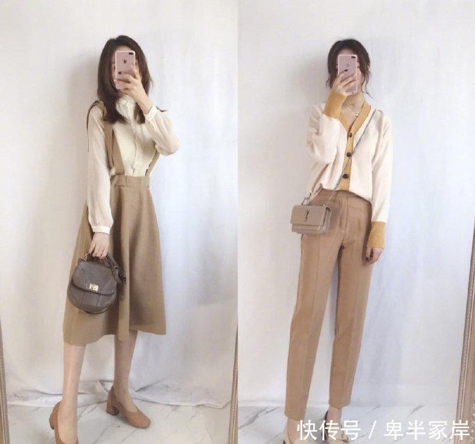 【拿出】同色系穿搭,从衣橱里拿出一组同色系,穿出温柔高级感