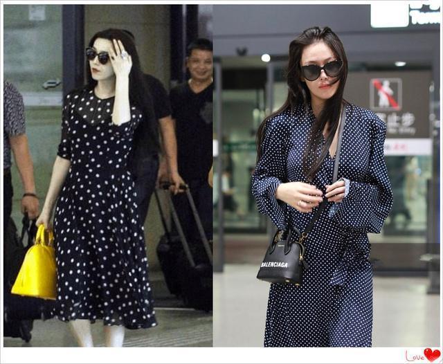 当37岁范冰冰穿波点裙撞上31岁张馨予, 网友: 李晨做出了错误选择