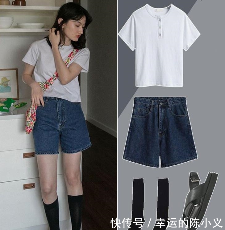  【清爽】尽显青春范的高腰T恤穿搭，个性时尚清爽有活力，视觉上更显高挑