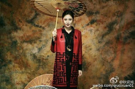 39岁秋瓷炫真会穿！170身高穿出2米的感觉，网友：长腿女神！