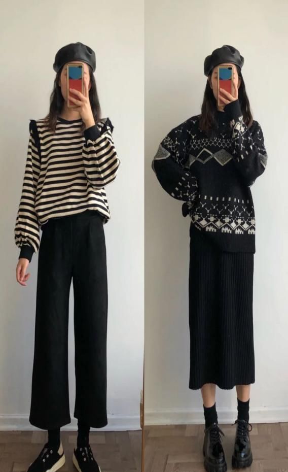  「半身裙」微胖的女人，学会这18种搭配示范，让你秋冬季也能美炸天