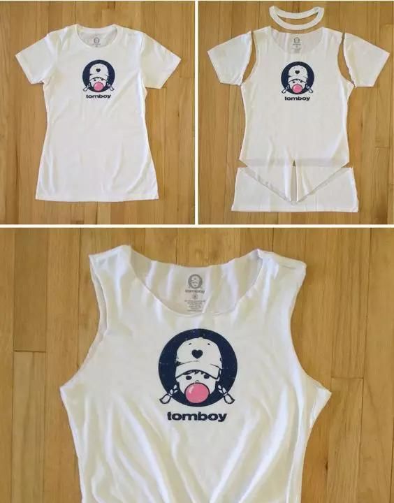  #布料#春天了，放着的旧衣服不穿这样改造，美翻了......