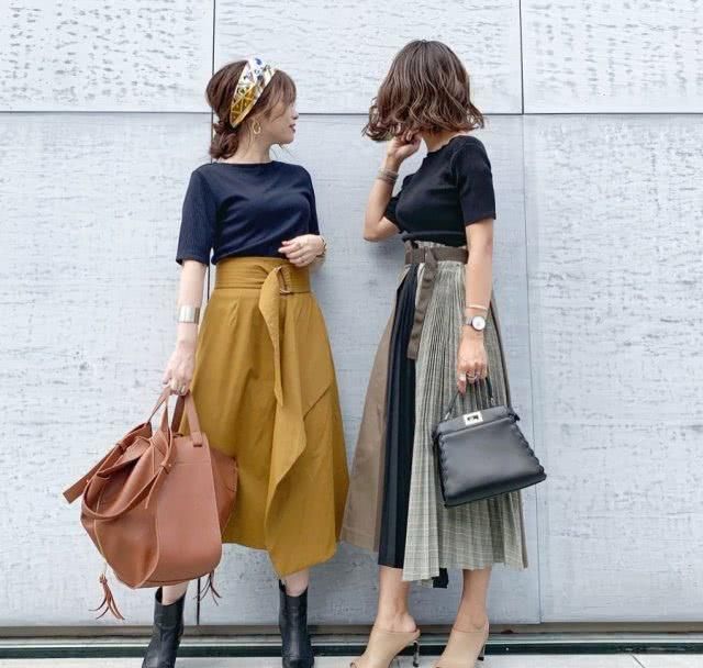 『高腰窄裙』显高神品!让个子矮的女孩简单地穿出170cm高挑身材的视觉效果