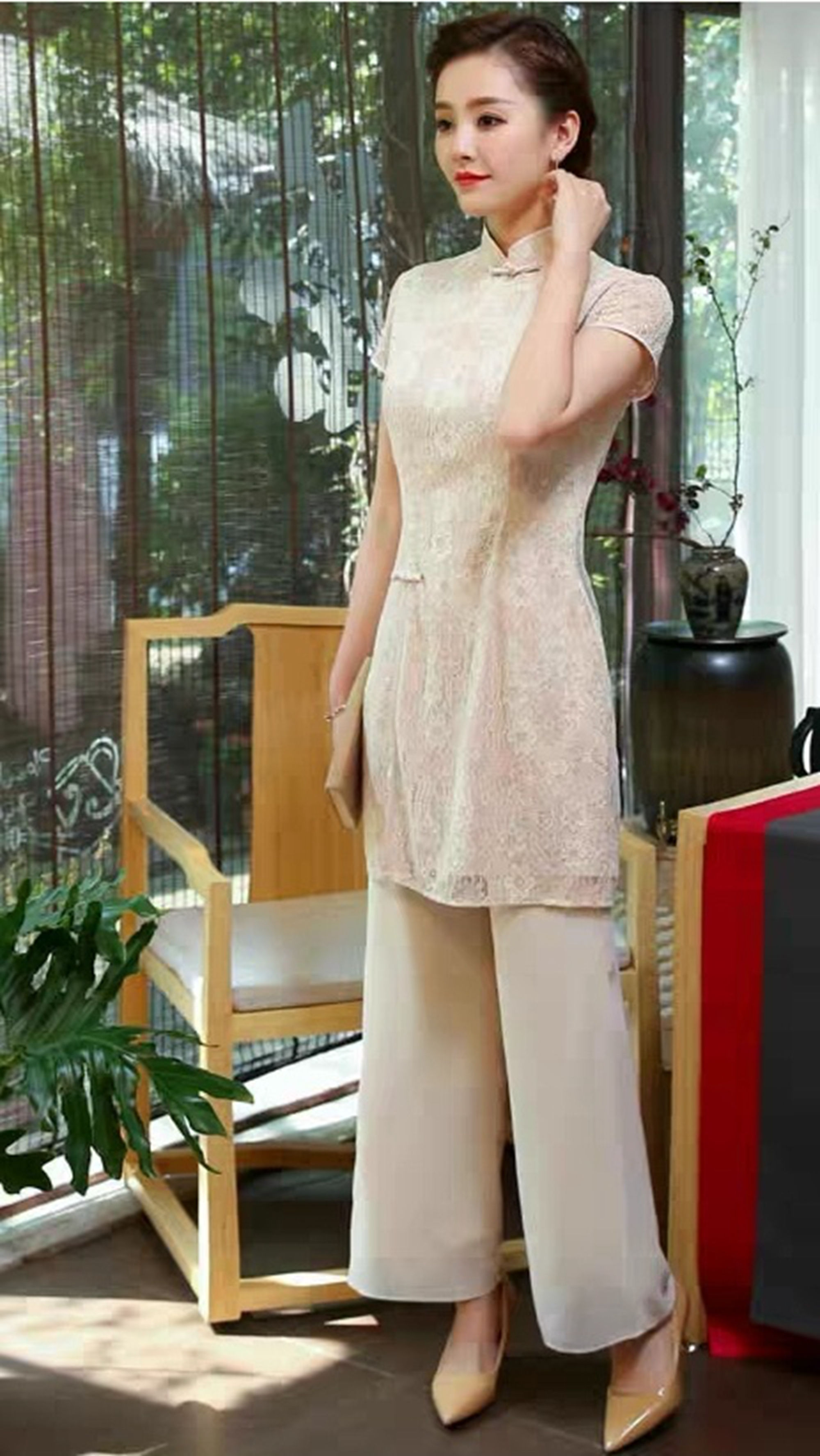 夏季新款改良修身旗袍上衣，中国风唐装，古典韵味十足