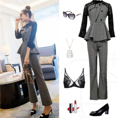 别穿牛仔裤啦，时尚套装穿搭技巧，经典时髦，高级优雅又有气质