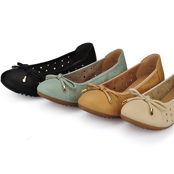 简单舒适的纯皮瓢鞋，最适合妈妈跳舞穿了，百搭不累脚