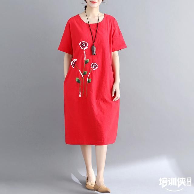 天哪！今年棉麻连衣裙这么流行，老婆一看就买，穿上舒适又年轻