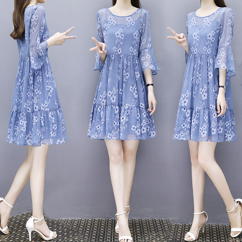 经济允许的四五十岁女人，穿穿显嫩仙女裙啊!美得太不像话了