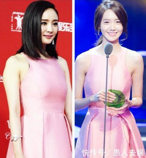 女星撞衫大比拼，热巴完胜古力娜扎，杨颖赢了杨幂却输给了赵丽颖