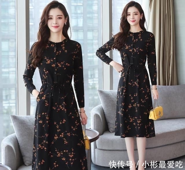 「显瘦」秋冬怎么少得了连衣裙?这样穿保暖又显瘦,让你美出天际