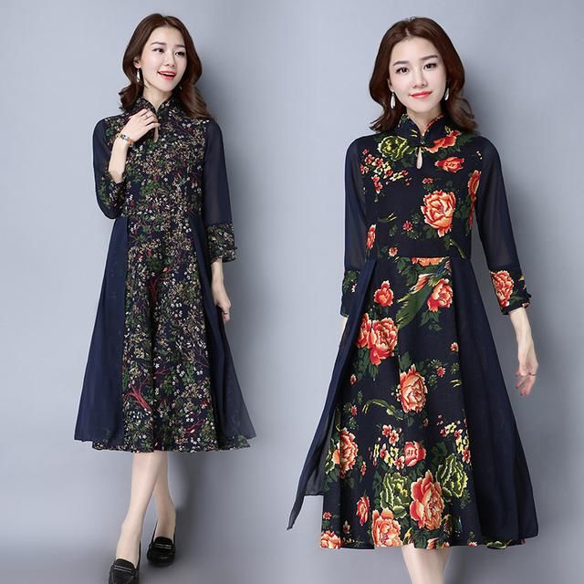 新发现，妈妈换上：中国风旗袍裙，看上去都不像50岁人，美爆了