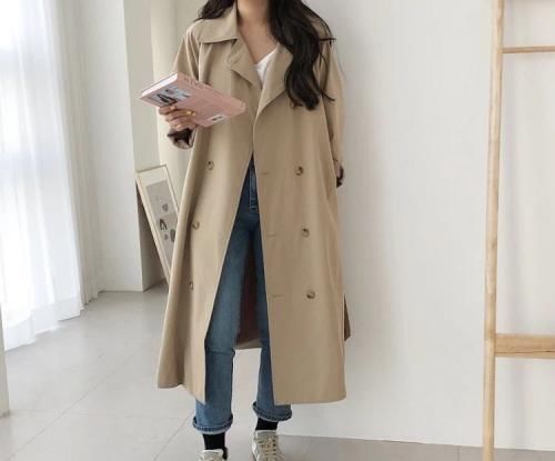 『春天』这个春天,长外套+平底鞋,超级的流行