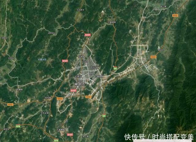湖南各城市最新卫星地图：一看就知道湖南哪个城市的规模比较大？