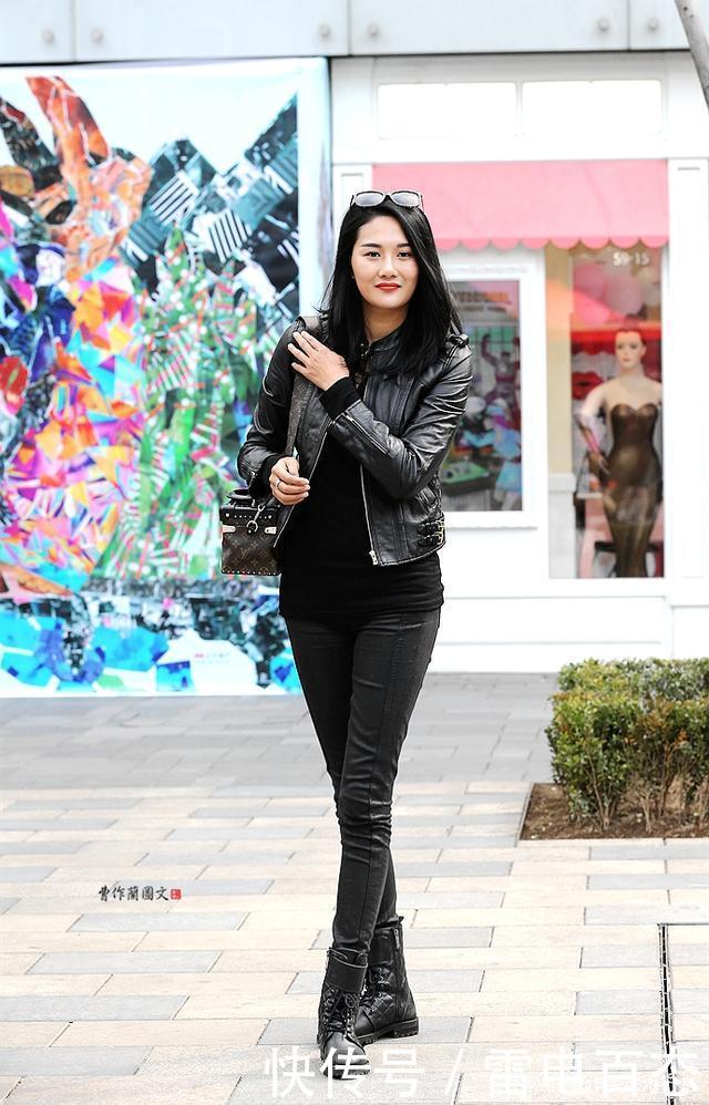  【劲头】美女青睐皮夹克，好搭配，好打理，还能穿出帅气有担当的劲头
