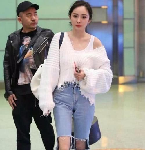 杨幂不走寻常路,裤子烂的很彻底!网友:真想帮你把下半截剪掉