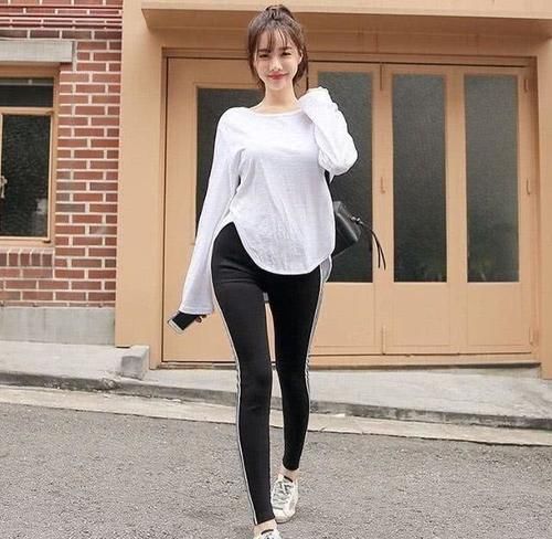 看外穿打底裤，如何塑造甜美可人的小女生形象