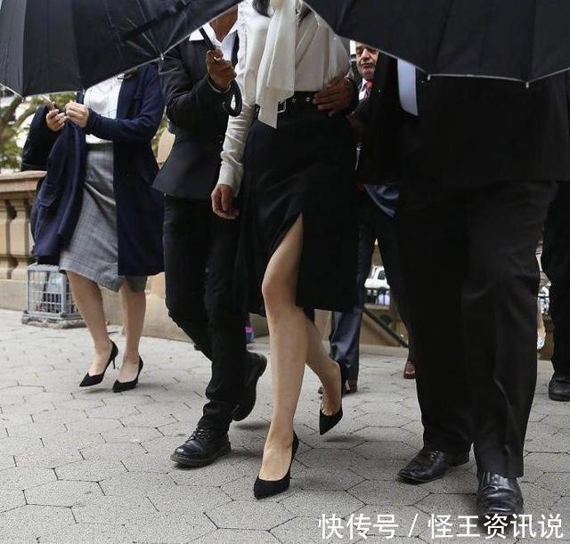 漂亮@孟晚舟穿紫罗兰战袍,脚踩四千块高跟鞋,有祖国撑腰,你漂亮就好