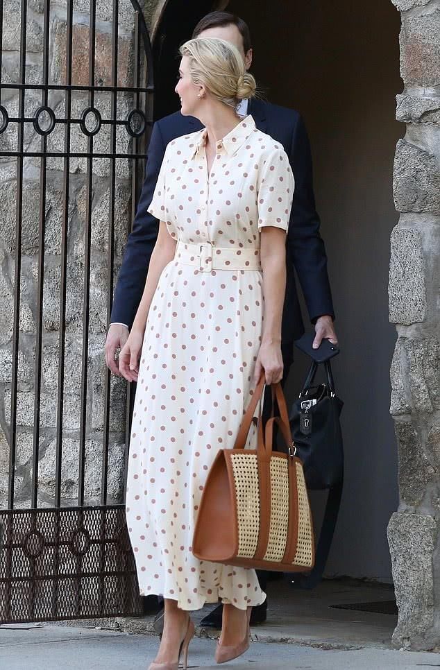 伊万卡换了春装好清新 波点裙竟是zara的 才400块瞬间售罄