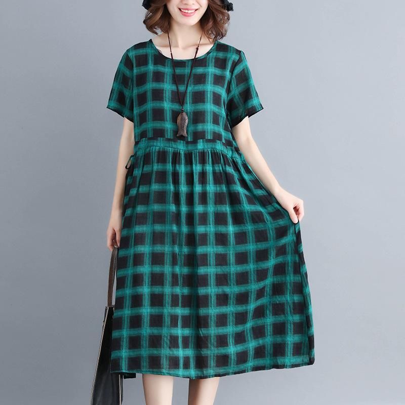 难以置信!现代女人都喜欢的棉麻裙，款款洋气显嫩，连背影都美爆