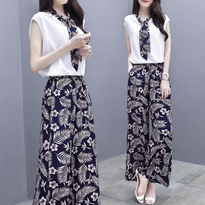 再穷也要买的阔腿裤套装，夏天穿凉快又好看，美得让你不情愿脱下
