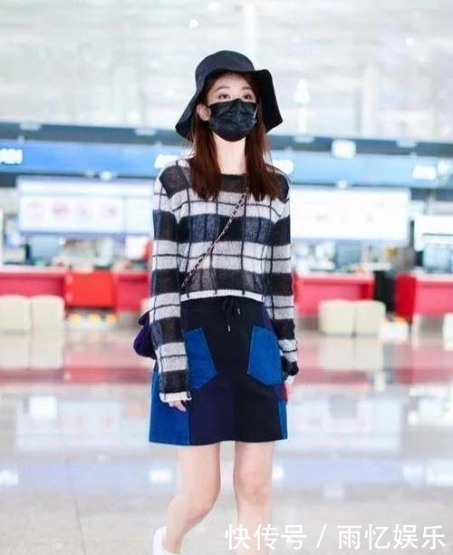 乔欣穿“补丁裙”走机场，却没想到撞上了李沁，可气质一点不输！
