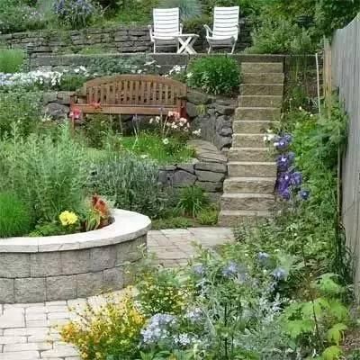 庭院之美——坡地，庭院花园景观设计