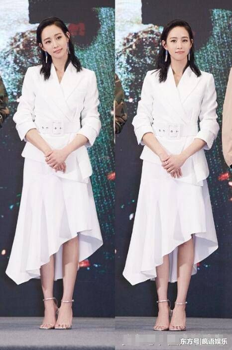 女星穿白裙，杨幂似美人鱼，热巴杨颖女王范十足，而关晓彤却显老