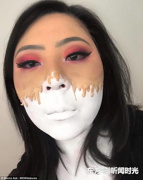 美国女子满脸胎记从小遭歧视，为改变多年苦练化妆术惊艳旁人