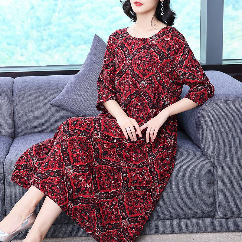 中秋新上了一波中高级“棉麻”秋裙，时尚美嫩，有一件就足够美了