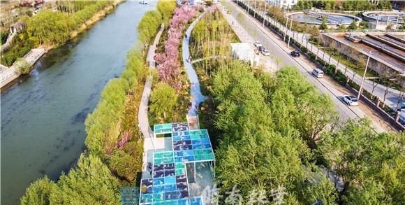  『土坡』“绽放”在春天里！济南小清河土坡河堤变身休闲公园