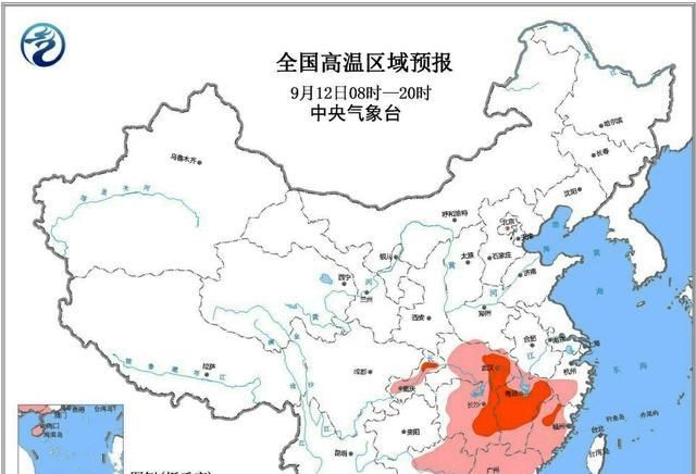  高温|9月12号7点至15号，未来3天全国暴雨、大风、高温天气情况