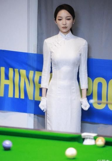  #韵味#当旗袍遇见桌球, 东方美的性感和韵味相得益彰!